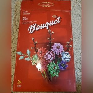 Artificial Flowers of Bouquet Building Block Toy Faux Flower
